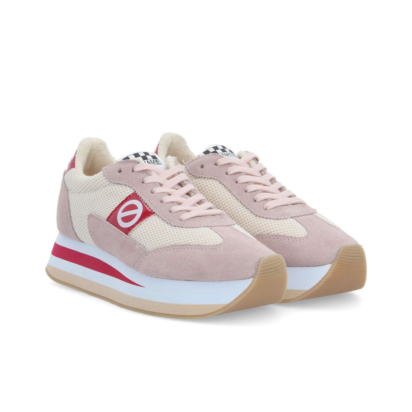 FLEX M JOGGER W - SDE/LINK.M/PAT - BLANC CASSE/ROSE/ROUGE